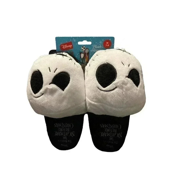 Disney Nightmare Before Christmas Jack Skellington Plush Slippers M-7-8 New - Picture 1 of 2